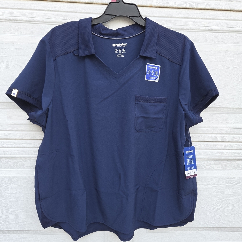 Scrubstar Deep Blue Short Sleeve Scrub